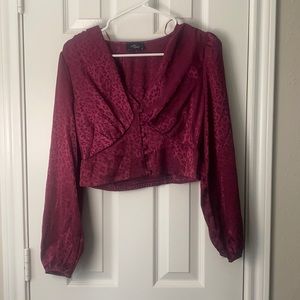 Cheetah print crop top